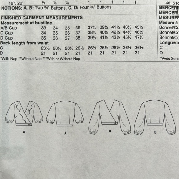 McCall Sewing Pattern - Top and Skirt M7984 - Picture 5 of 10